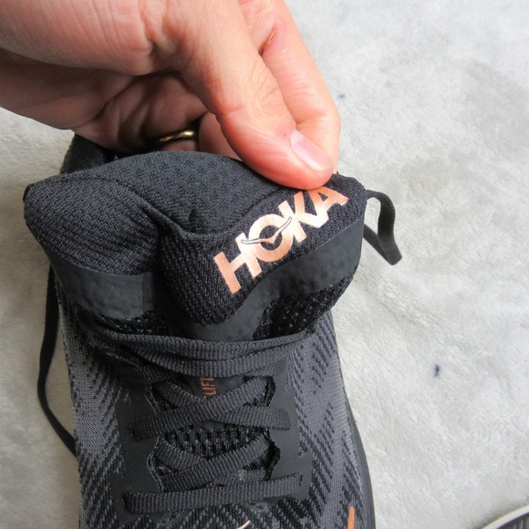 Hoka Womens Shoes 8.5 B Black Clifton 9 Cushioned Lightweight Running Athletic - Picture 8 of 13
